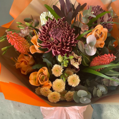 Autumn Ember - Beautiful autumnal-coloured bouquet, full of gorgeous warm tones, perfect for the autumn season.